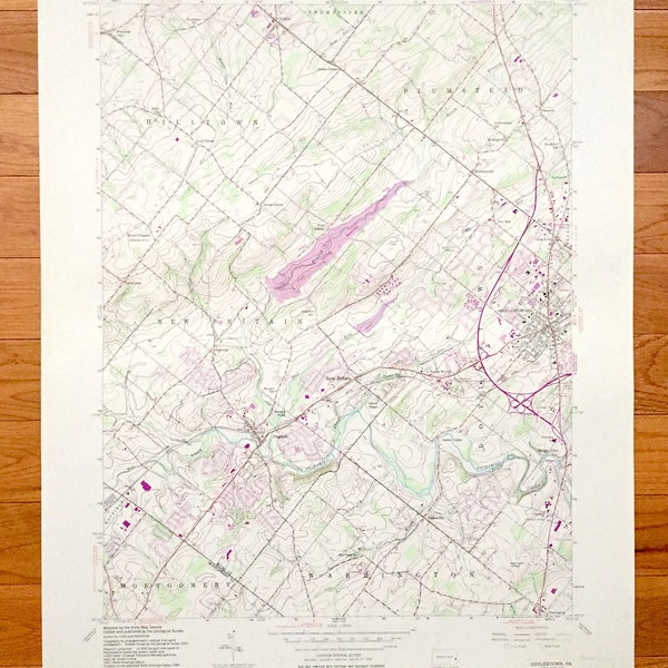 Map of Hilltown Map Etsy UK