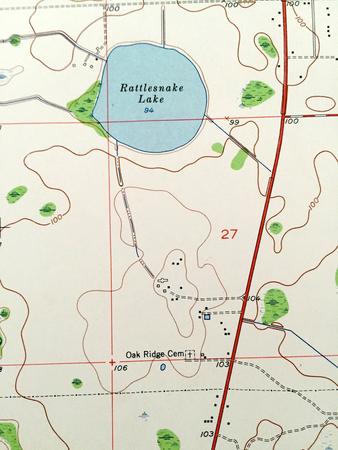Antique Lake Jessamine Florida 1953 US Geological Survey Etsy