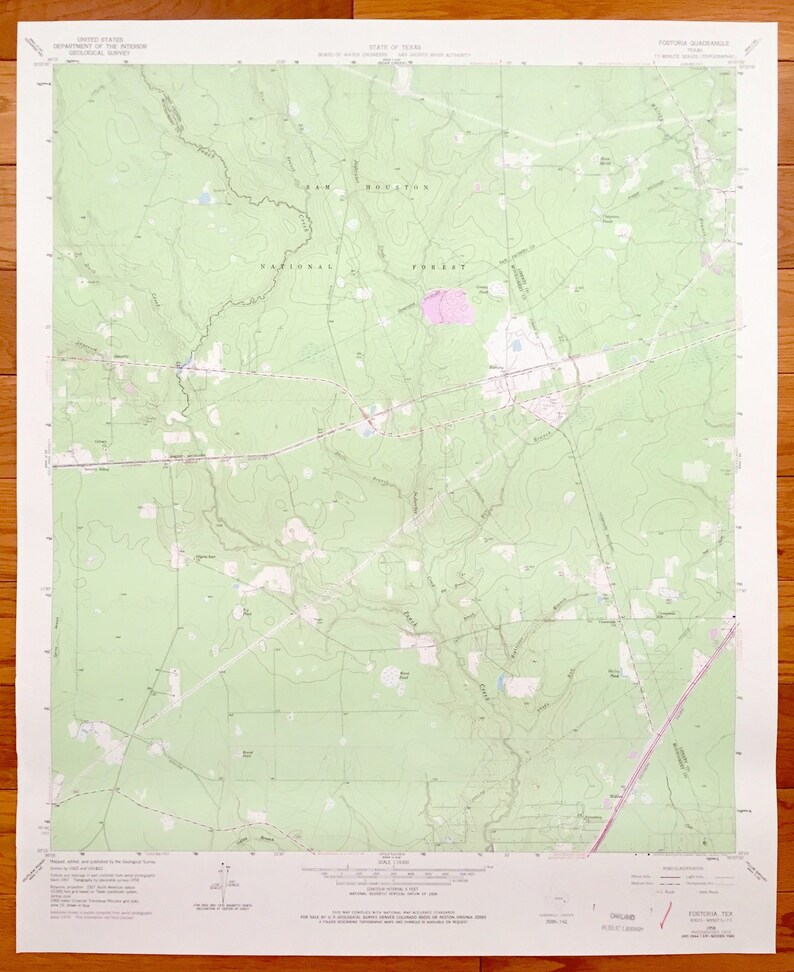 Sam Houston National Forest Map Maping Resources
