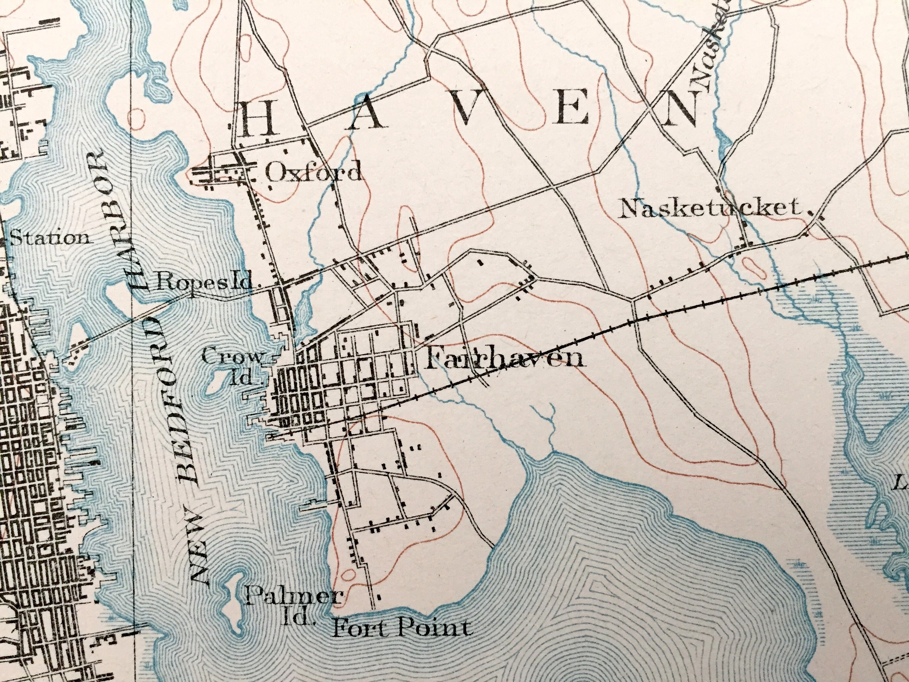 Antique New Bedford Massachusetts 1885 US Geological Survey - Etsy Canada