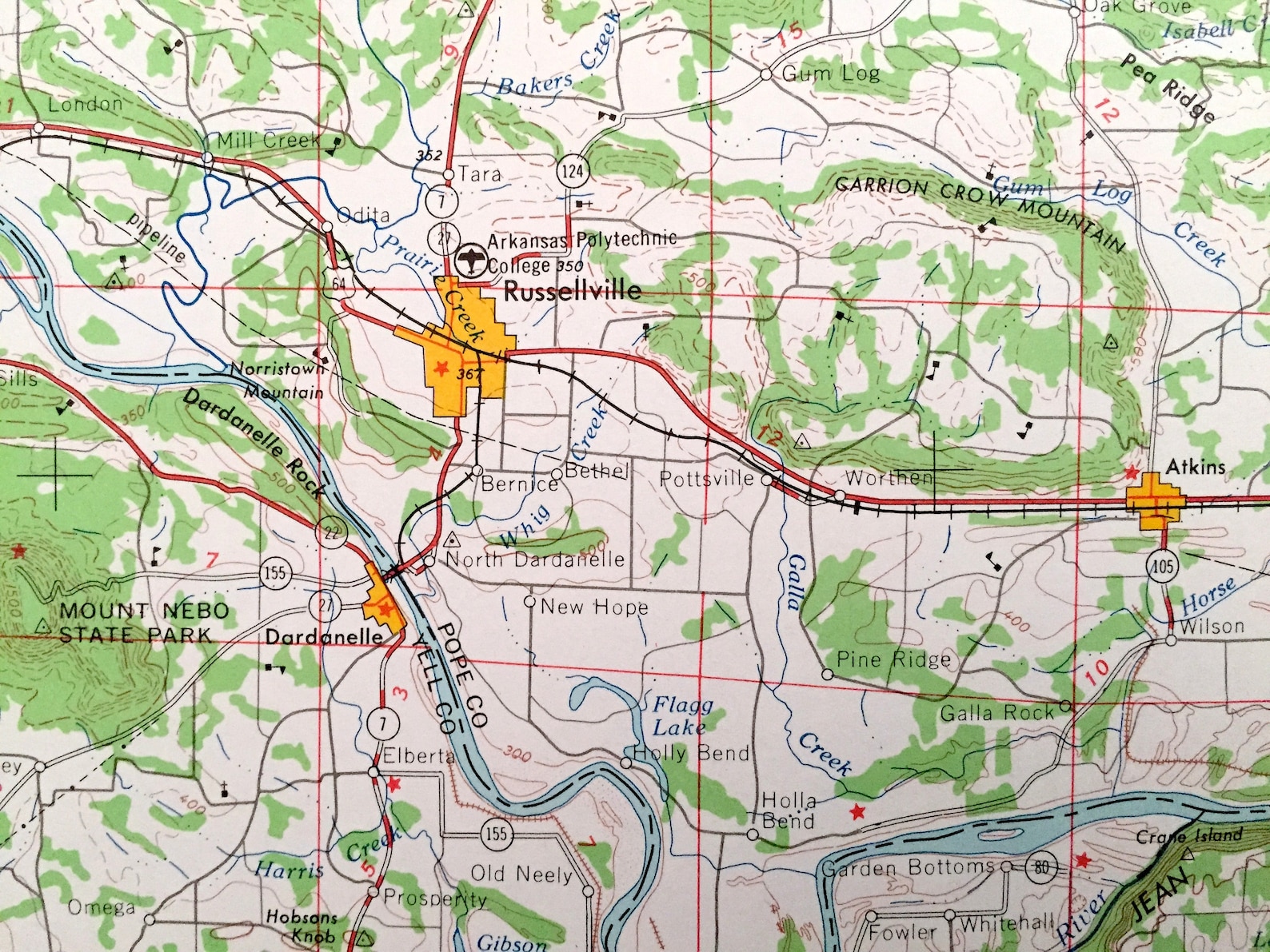 Antique Russellville Arkansas 1964 US Geological Survey - Etsy