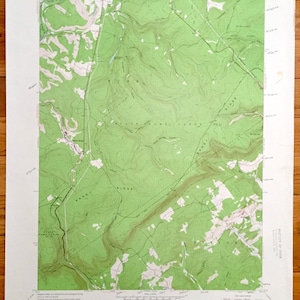 Antike Topographische Karte von Sandy Ridge, Pennsylvania, USA von 1958 – Center County, Rush, Moshannon, Taylor, PA State Game Lands