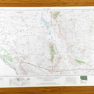 May include: A detailed topographic map of Van Horn, Texas, featuring contour lines, roads, and geographical features. The map is printed on a large sheet of paper with the title "Van Horn" at the top. The map includes a legend and scale.