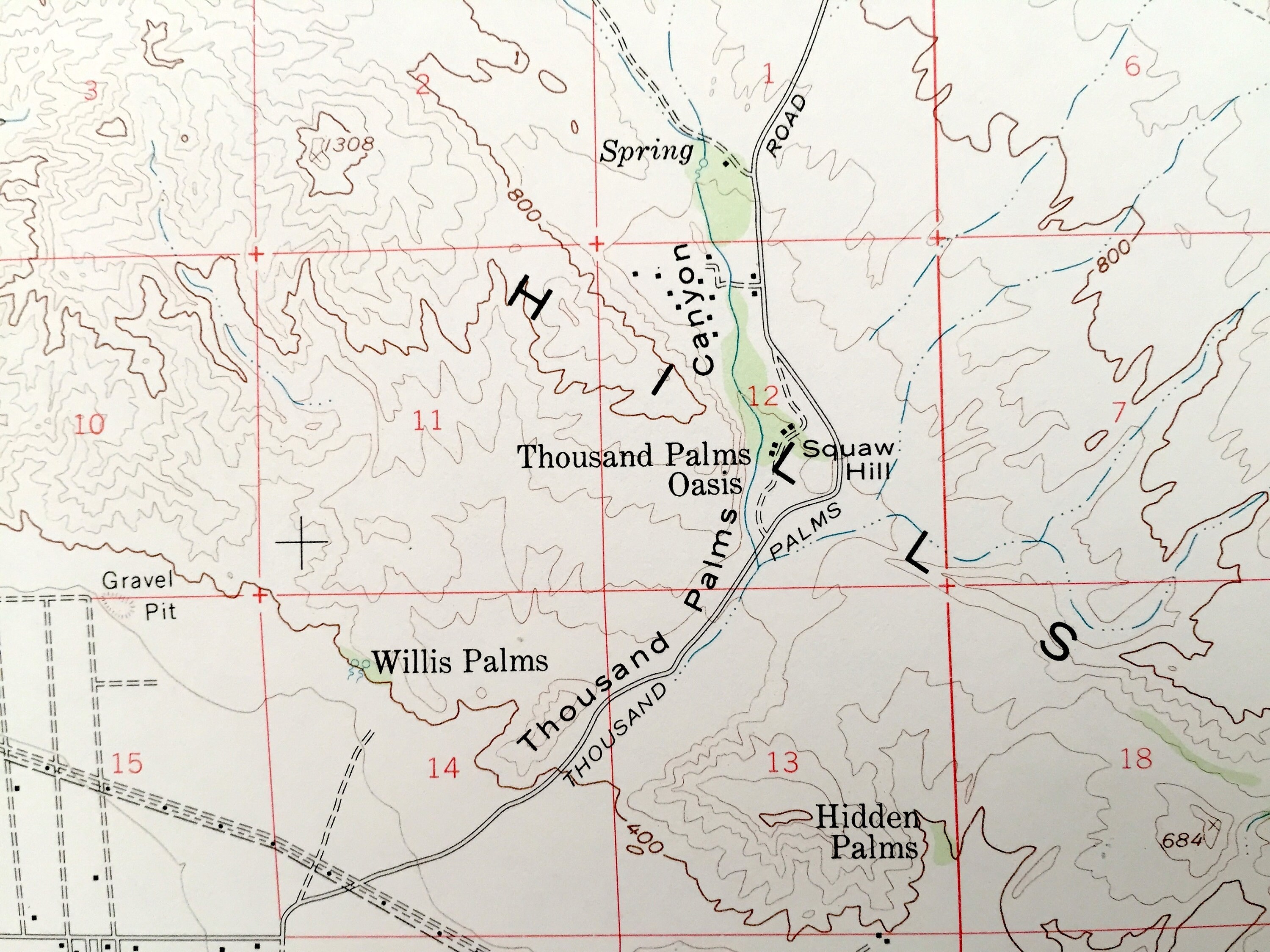 Antique Thousand Palms California 1958 US Geological Survey Etsy