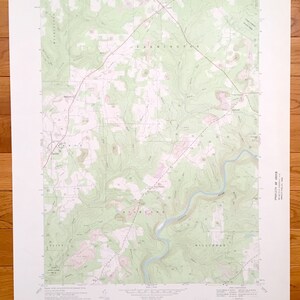 Ancienne carte topographique de Lucinda, Pennsylvanie, 1967 US Geological Survey – Helen Furnace, Leeper, Clarion Co, Miola, Cook Forest State Park