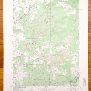 Antike McGees Mills, Pennsylvania 1968 U.S. Geologische Übersicht Topographische Karte – große Lauf, Klee laufen, Bowersville, Johnsonburg, Hillman, Flora
