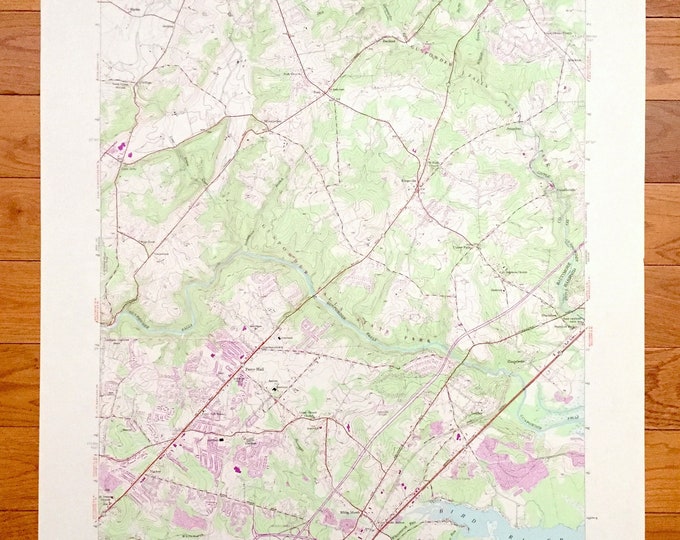 Antique White Marsh, Maryland 1949 US Geological Survey Topographic Map