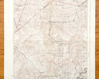 Antique Mingo, West Virginia 1925 US Geological Survey Topographic Map – Randolph County, Fork Lick, Warwick, Thorny Creek, Harter, Linwood
