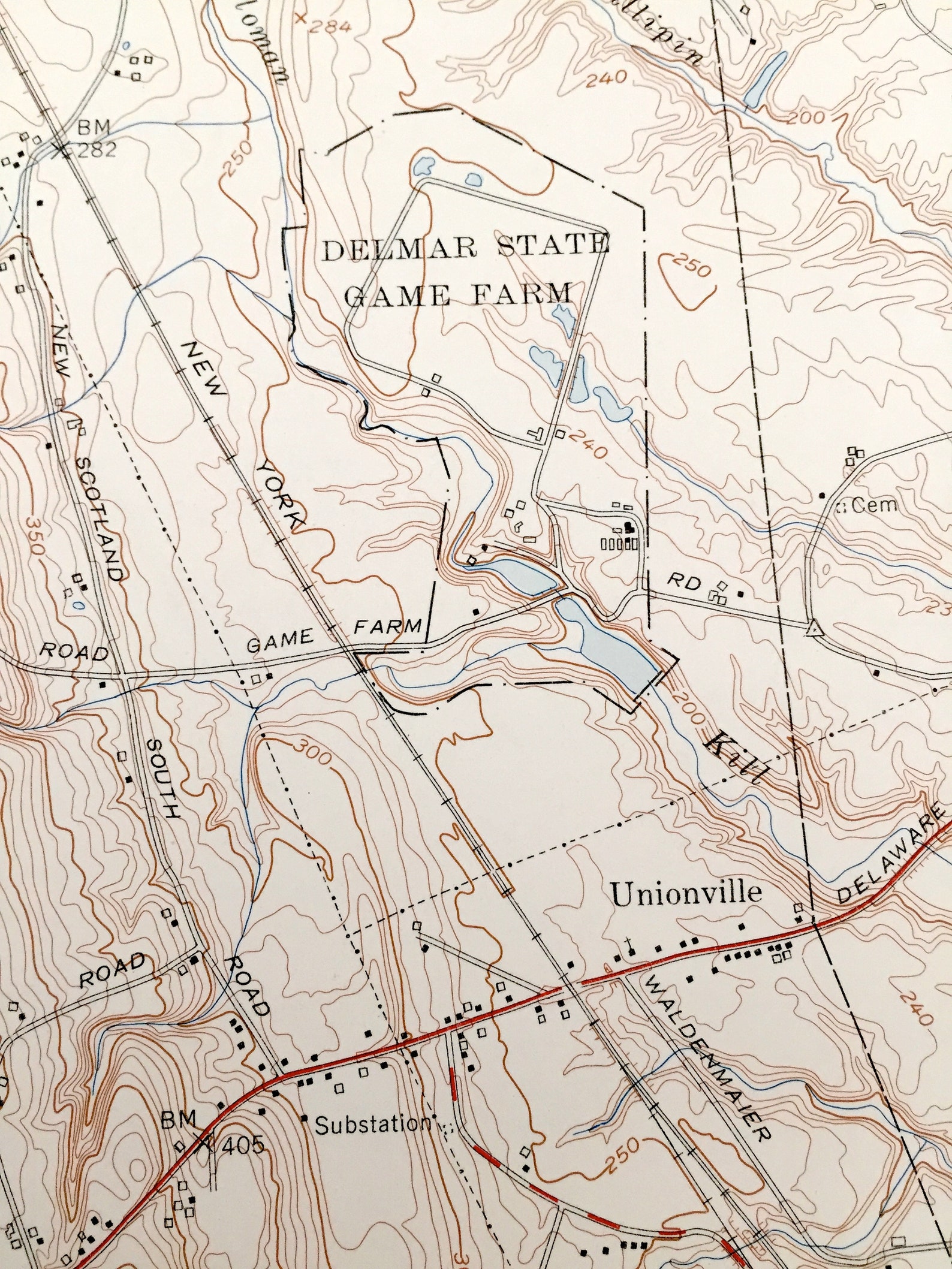 Antique Clarksville New York 1953 US Geological Survey Etsy