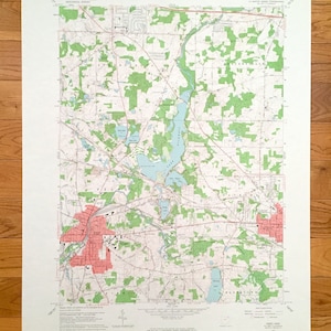 Antike Kent, Ohio 1960 US Geological Survey topographische Karte – Portage County, Streetsboro, Shalersville, Franklin, Ravenna, Brimfield, OH