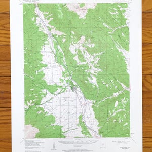 Antieke topografische kaart Buena Vista, Colorado, 1955 US Geological Survey – Pike National Park, San Isabel, Chaffee County, Americus, CO