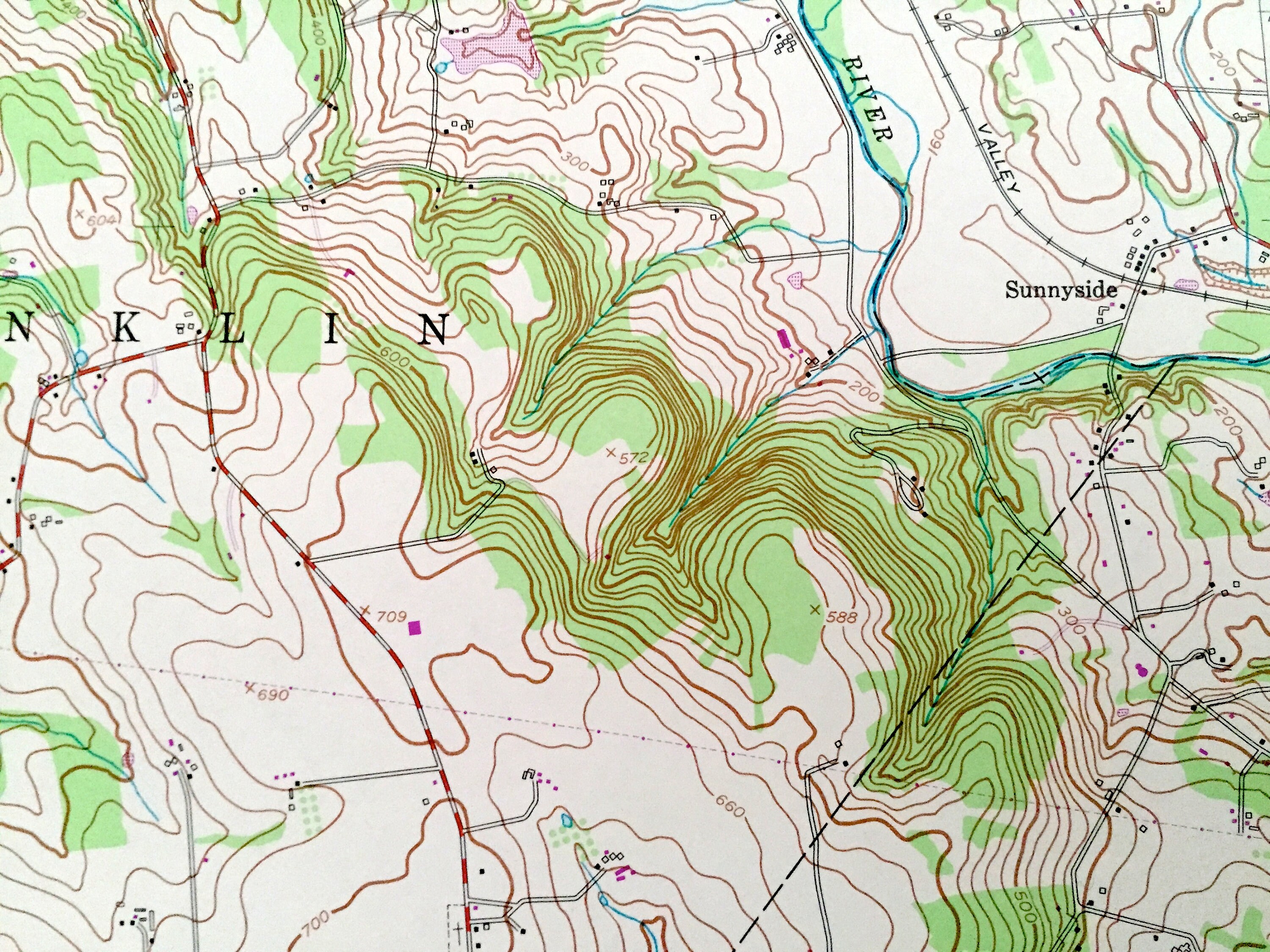 Antique Pittstown New Jersey 1955 US Geological Survey Etsy