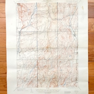 Antike Fort Ann, New York 1893 US Geological Survey Topographische Karte – Washington County, Battle Hill, Granville Mettawee Hartford Hebron NY