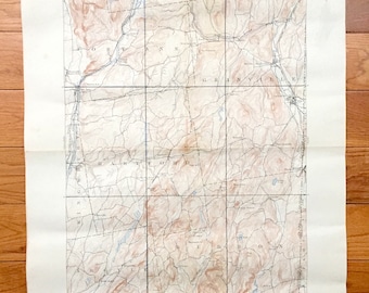 Antique Fort Ann, New York 1893 US Geological Survey Topographic Map – Washington County, Battle Hill, Granville Mettawee Hartford Hebron NY