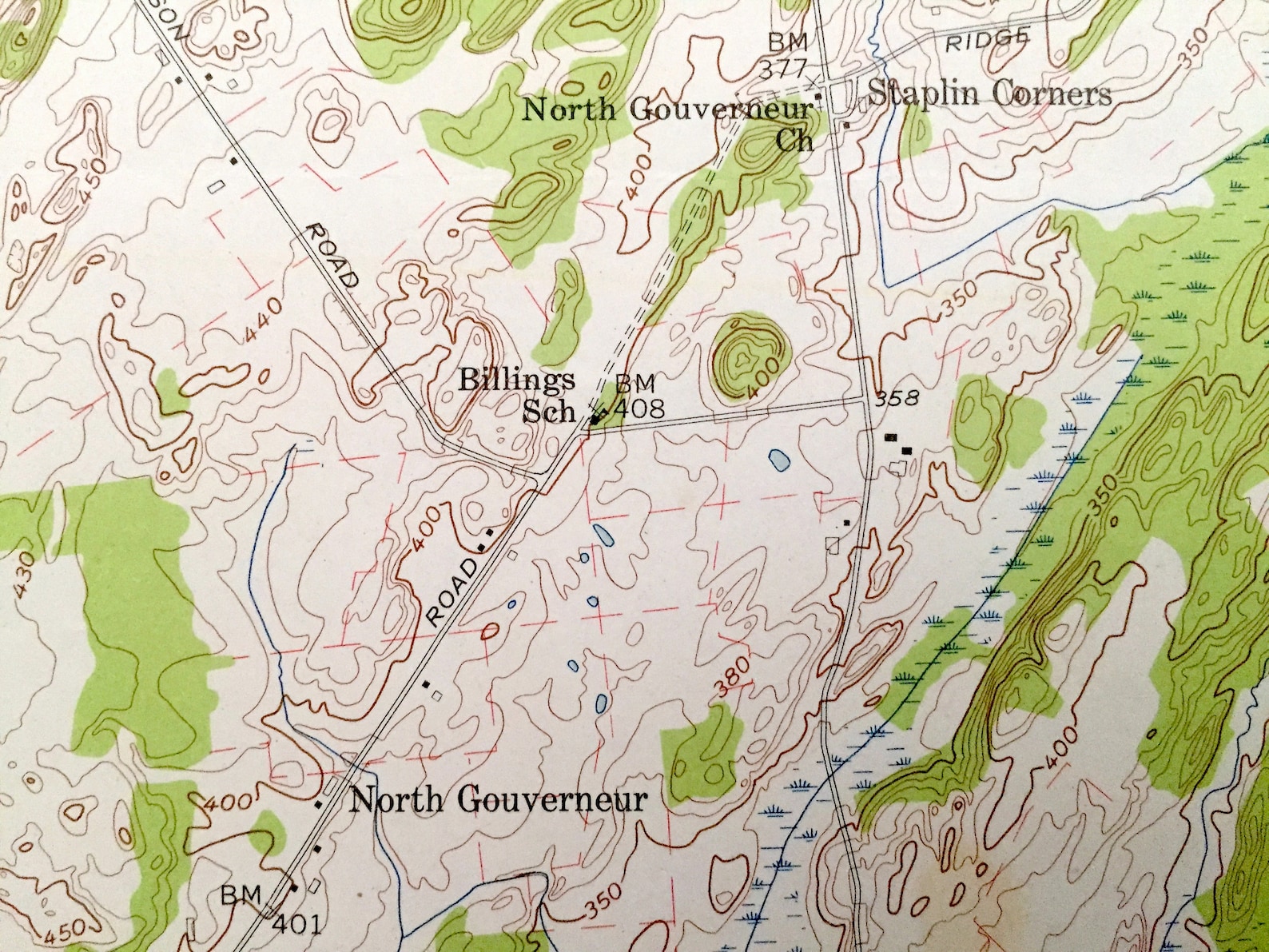 Antique Richville New York 1956 US Geological Survey Etsy