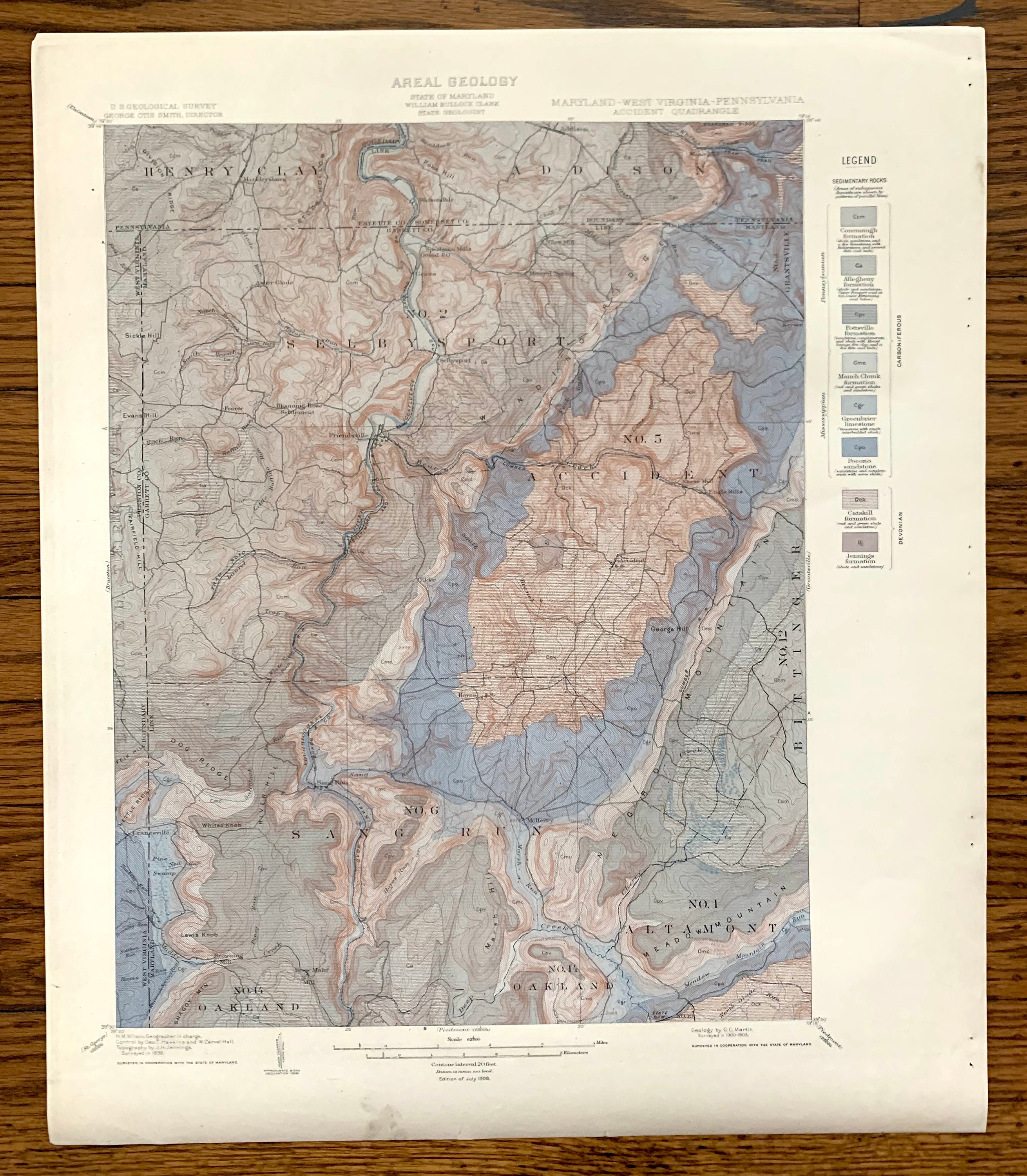 Antique Milburn, Oklahoma 1967 US Geological Survey Topographic Map Marshall, Johnston County