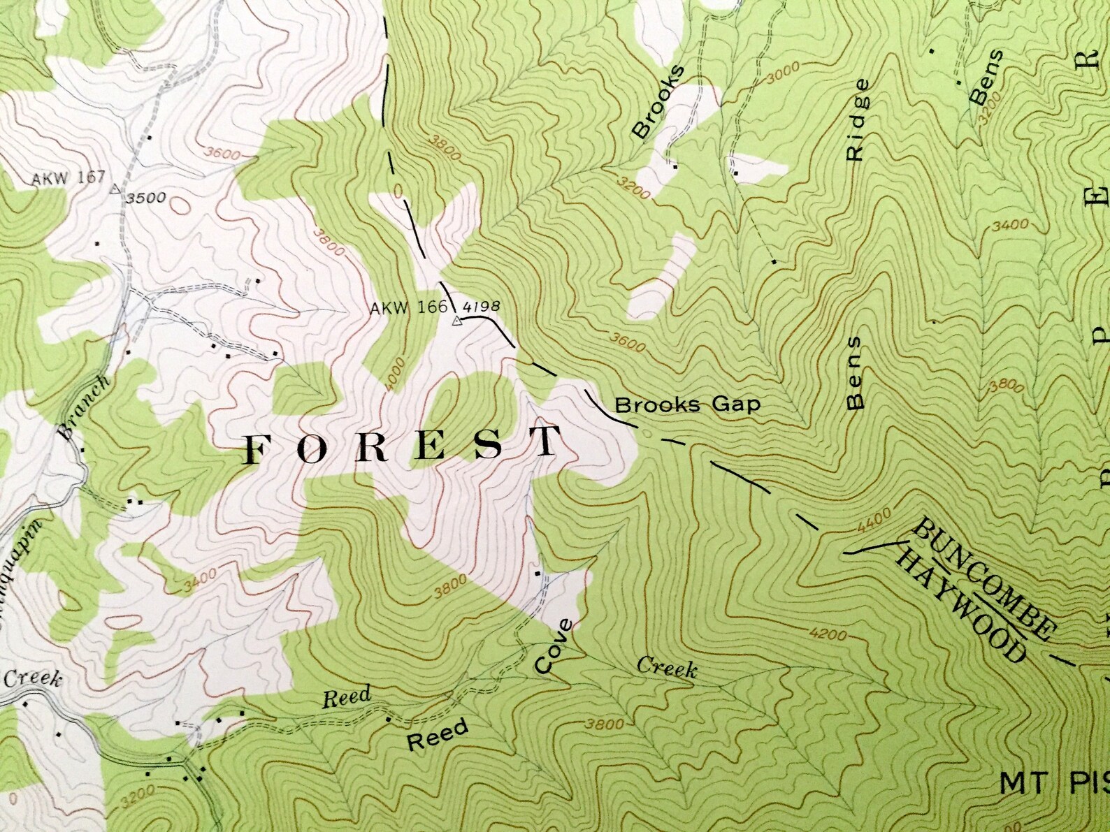 Antique Cruso North Carolina 1941 US Geological Survey Etsy