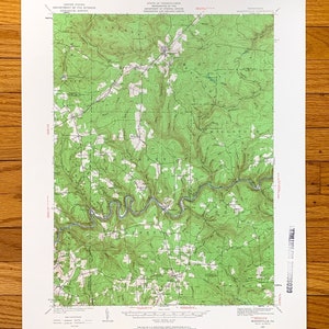 Antique Marienville, Pennsylvania 1936 US Geological Survey Topographic Map – Jenks, Millstone, Barnett, Heath, Eldred, Warsaw, Farmington