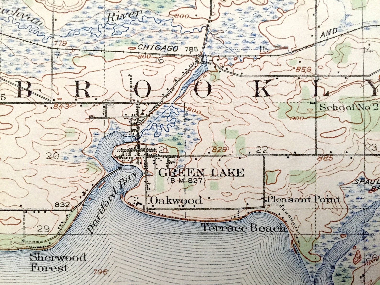 Antique Ripon Wisconsin 1888 US Geological Survey Topographic - Etsy España