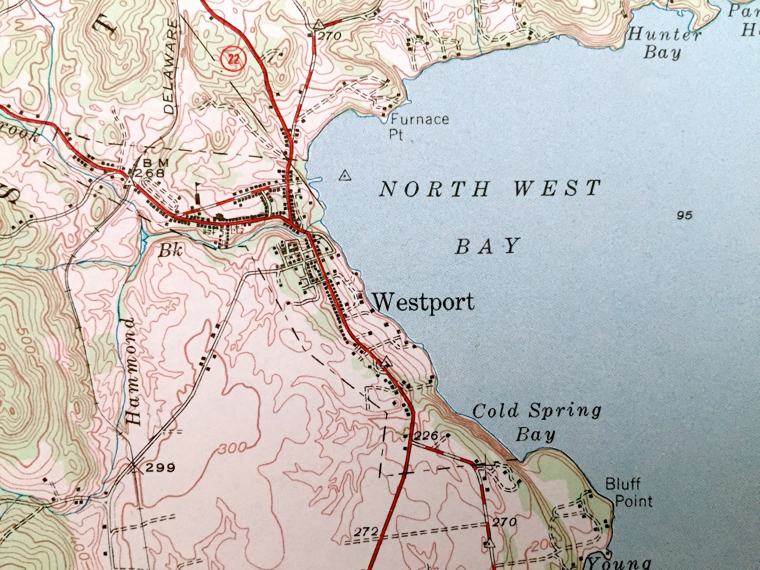 Antique Port Henry New York 1945 US Geological Survey Etsy