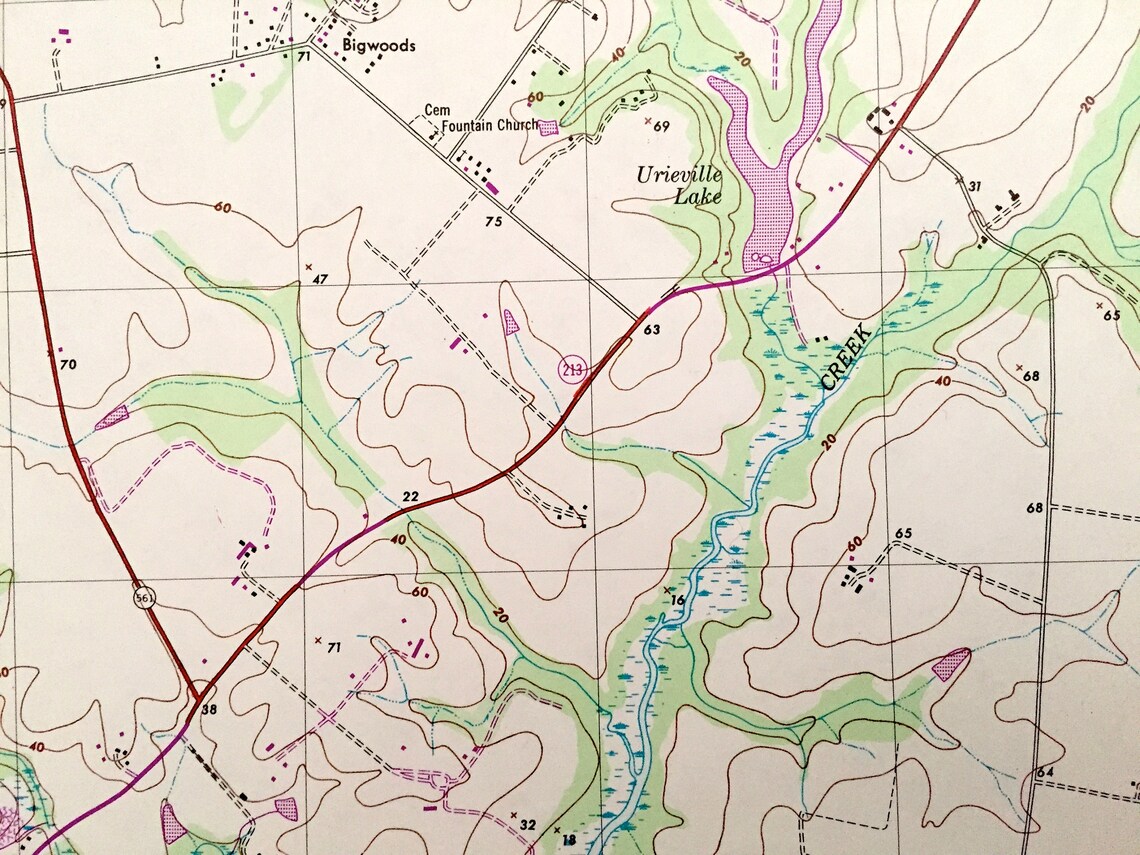 Antique Betterton Maryland 1948 US Geological Survey Map Etsy