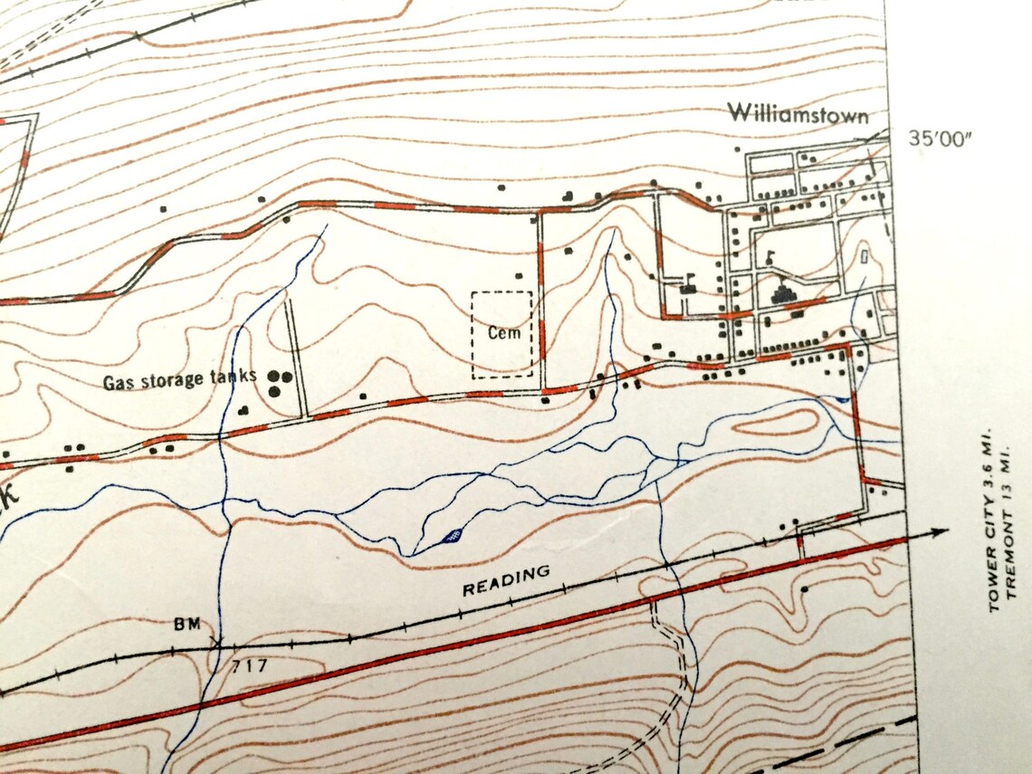 Antique Lykens Pennsylvania 1947 US Geological Survey Etsy