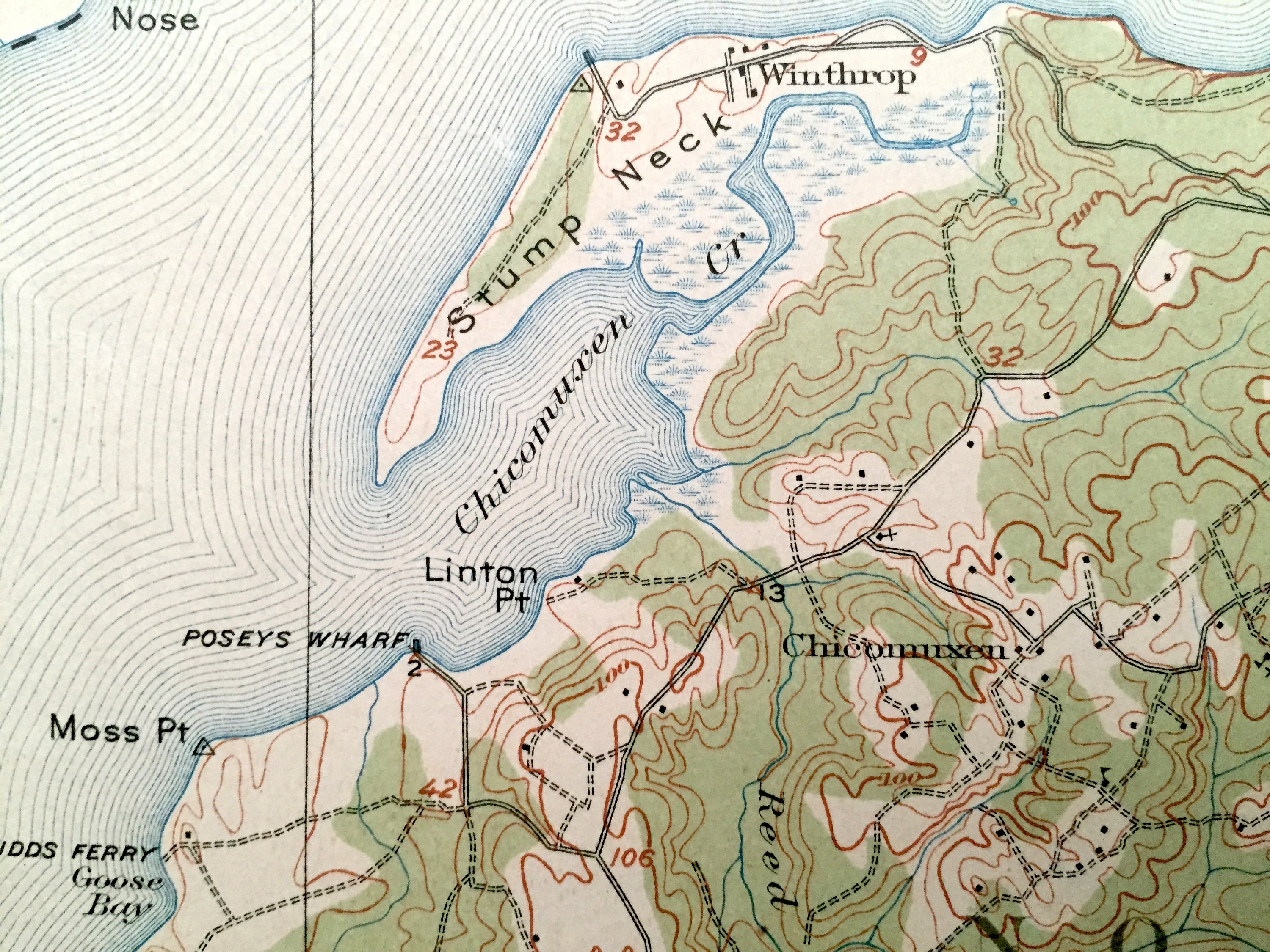 Antique Indian Head Maryland 1913 US Geological Survey Map Etsy