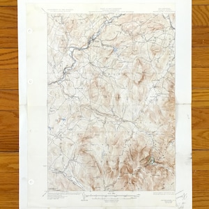 Antique Moosilauke, New Hampshire 1932 US Geological Survey Topographic Map – White Mountains, Landaff, Easton, Lyman, Lisbon, Haverhill, NH