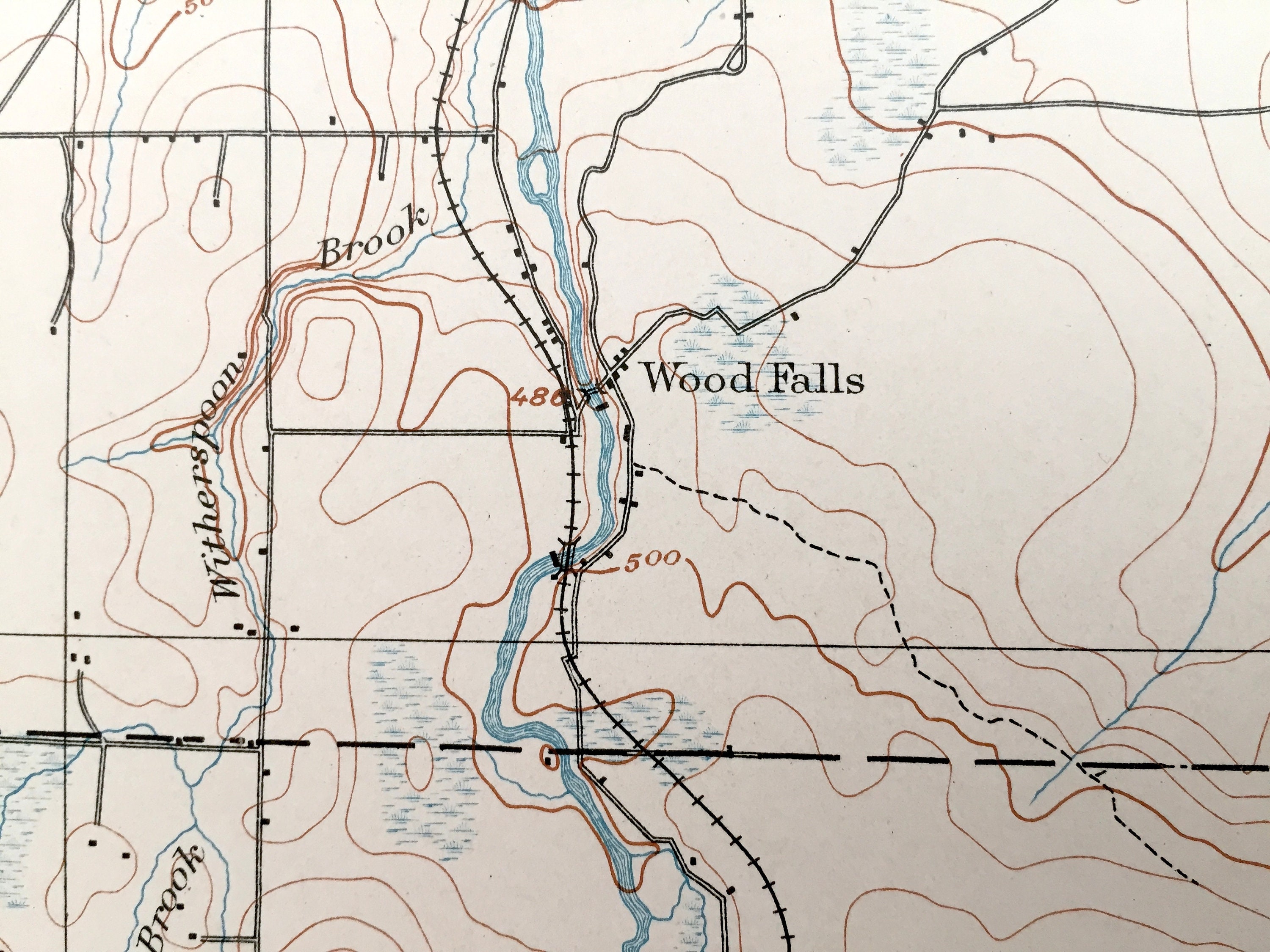 Antique Mooers New York 1899 US Geological Survey Topographic Etsy UK