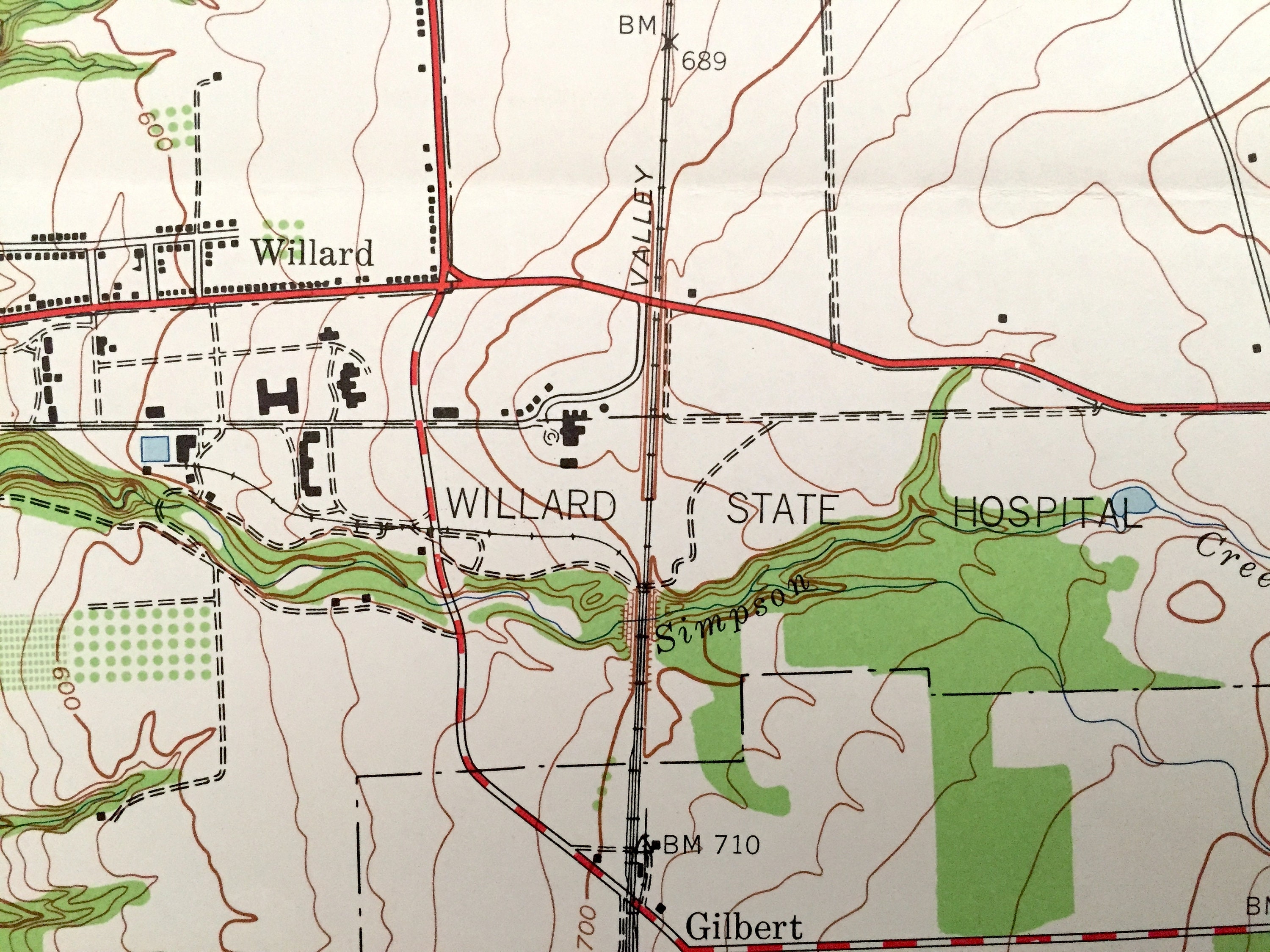 Antique Ovid New York 1942 US Geological Survey Topographic Etsy