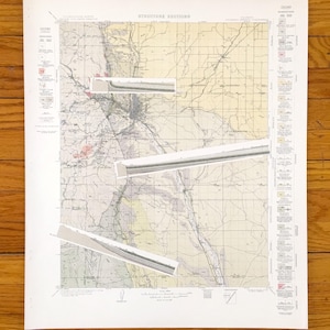 Antike Topographische Karte von Colorado Springs, Colorado 1915 US Geologische Dienstleister