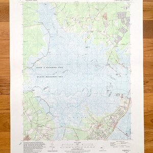 Antike Marmora, New Jersey 1989 Topographische Karte der US Geologischen Untersuchung - Atlantik, Cape May County, Egg Harbour, Oberstadt, Middletown, NJ