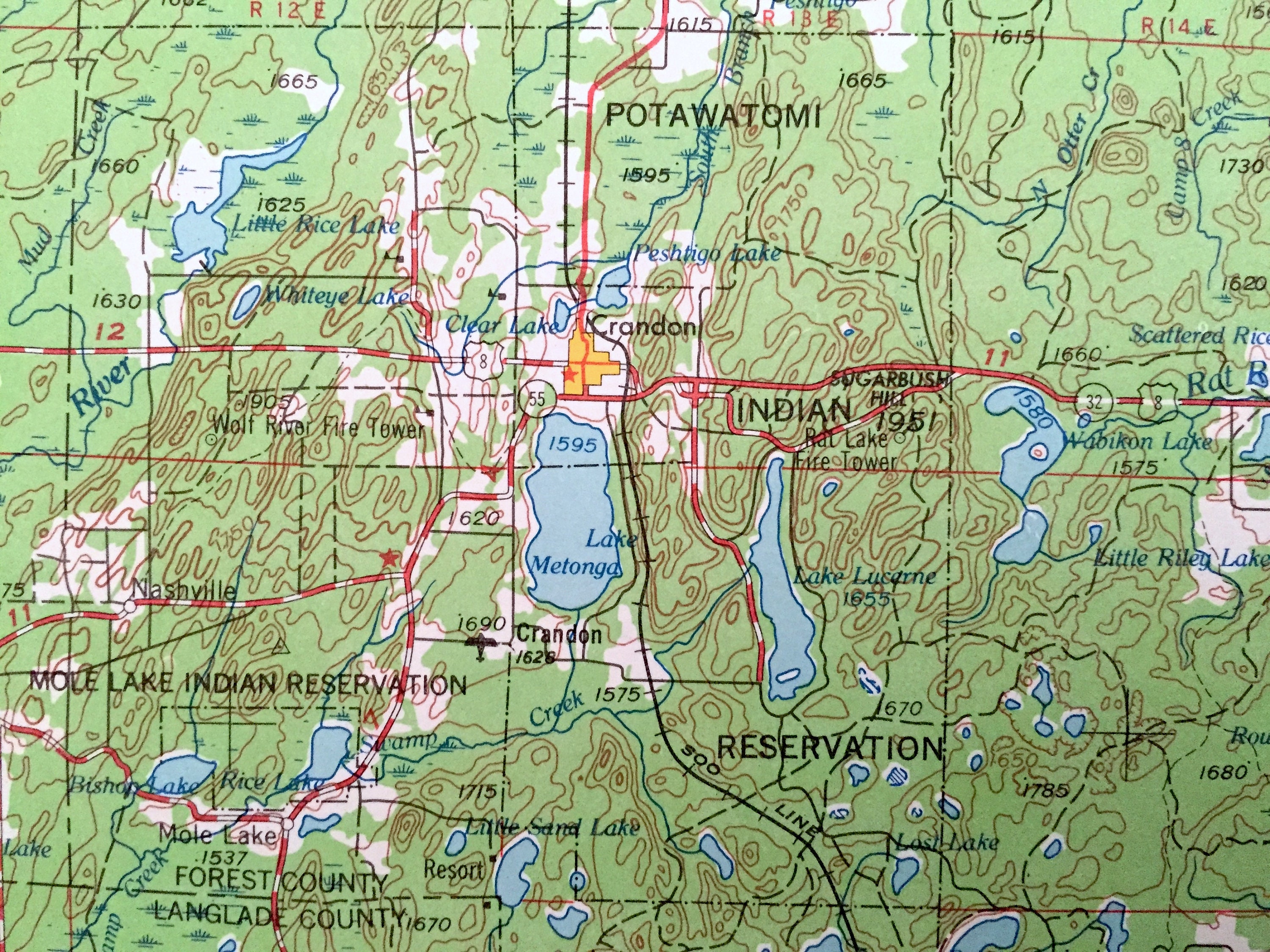 Antique Iron Mountain Michigan 1954 US Geological Survey  Etsy