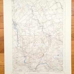 Antique Potsdam, New York 1908 US Geological Survey Carte topographique – Stockholm, Pierrepont, Parishville, Colton, Comté de St Lawrence, NY