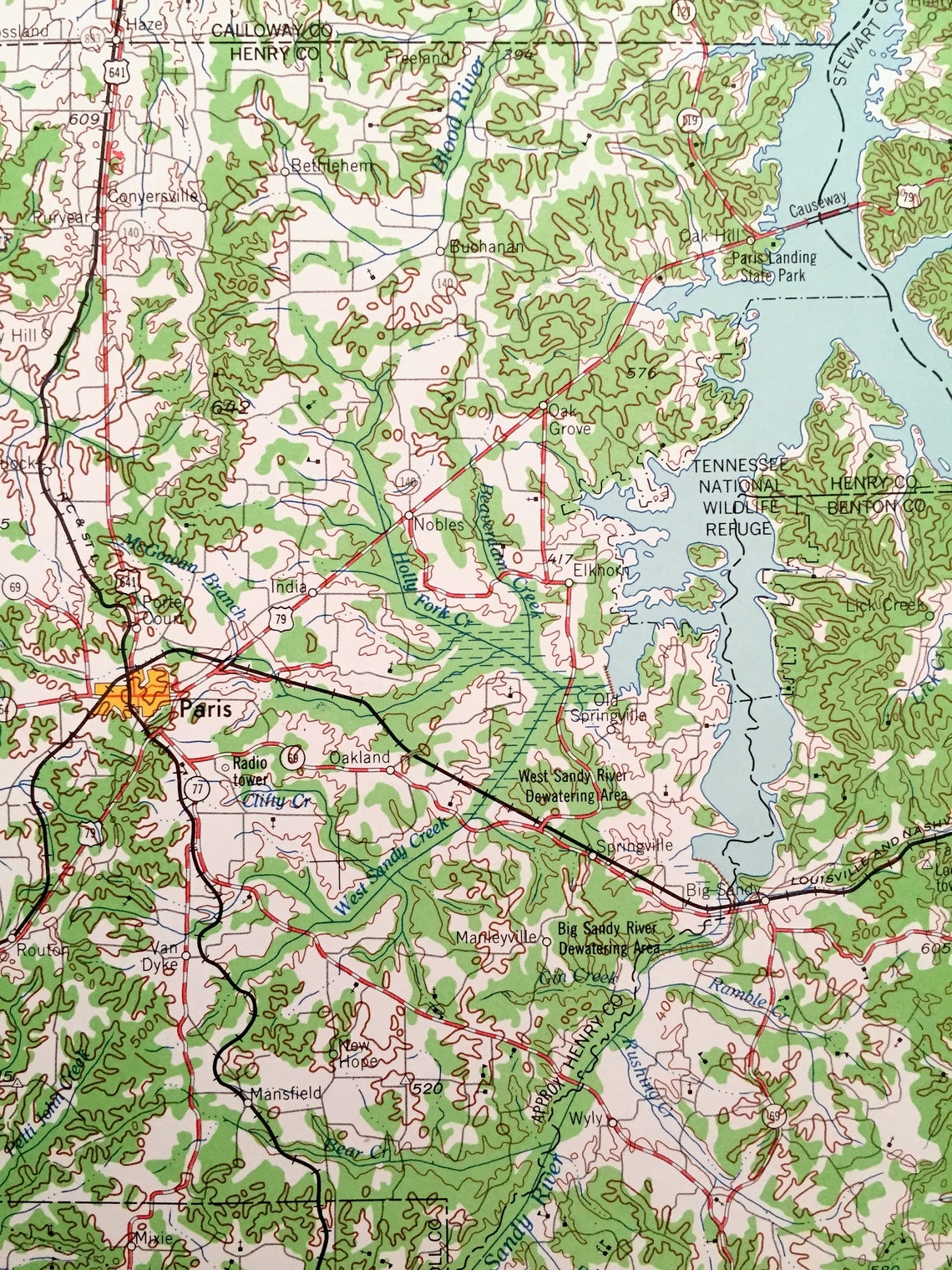 Antique Dyersburg Tennessee 1960 US Geological Survey Etsy