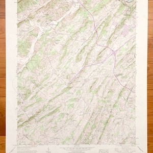 Antike Sullivan Gardens, Tennessee 1959 US Geological Survey topographische Karte - Washington County, Herbst Branch Colonial Heights Lone Star TN