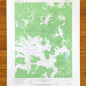 Antike Topographische Karte von Hahns Peak, Colorado 1962 - Routt County, Routt National Forest, Lester Creek Stausee, CO
