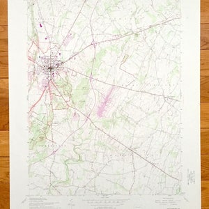 Antique Gettysburg, Pennsylvanie Carte topographique de l’US Geological Survey de 1951 – Cumberland, Mount Joy, Straban, Mount Pleasant, Battlefield, PA