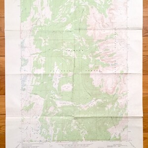 Ancienne carte topographique Kendall Mountain, Wyoming, 1968 US Geological Survey - comté de Sublette, Gypsum Hill, Marsh Creek, Upper Boulder Basin