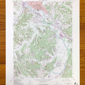 Antike New Philadelphia, Ohio 1962 US Geologische Dienst Topographische Karte - Tuscarawas County, Schönbrunn Dorf, Südseite, Goshen, OH