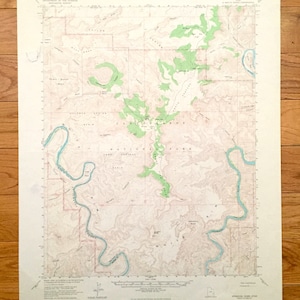Antique Upheaval Dome, Utah 1951 US Geological Survey Topographic Map – San Juan, Wayne County, Canyonlands National Park, White Rim, UT