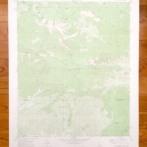 Antieke San Gorgonio Mountain, Californië 1970 US Geological Survey topografische kaart – San Bernardino National Forest, Riverside County, CA