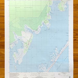 Ancienne carte topographique 2002 du Service géologique des États-Unis de Davis, Caroline du Nord - comté de Carteret, Stacy, Masontown, niveau de la mer, Outer Banks, Caroline du Nord