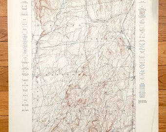 Antique Fort Ann, New York 1898 US Geological Survey Topographic Map – Washington County, Battle Hill, Granville Mettawee Hartford Hebron NY