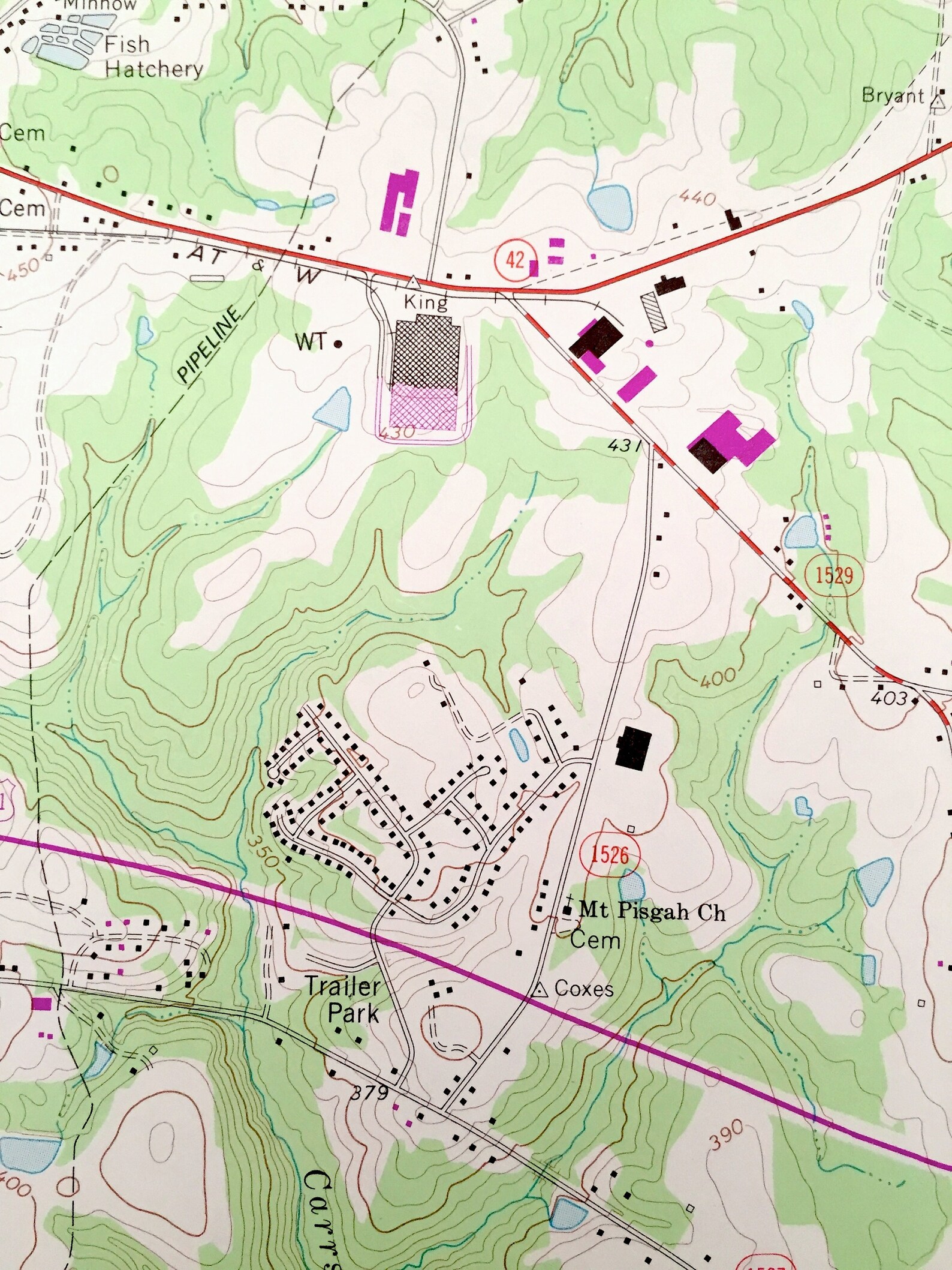 Antique Broadway North Carolina 1977 US Geological Survey Etsy UK