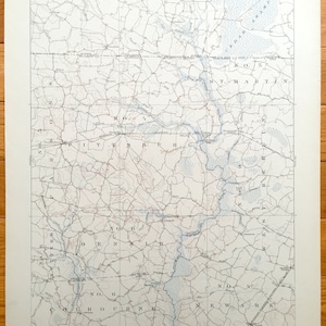 Antike Pittsville, Maryland 1902 US Geologische Übersicht Topographische Karte - Wicomico, Worcester, Sussex County, Delaware, Parsonburg, MD