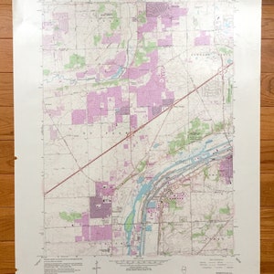 Antique Romeoville, Illinois 1962 Carte topographique du Service géologique des États-Unis - comté de Will, Lockport, Du Page, Lisle, Downers Grove, Lemont, Homer