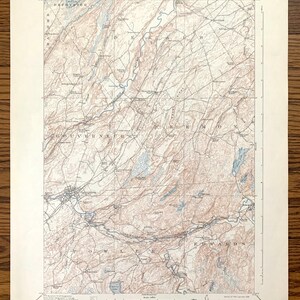 Antiker Bundesstaat New York 1915 – St Lawrence County, Richville, Hailesboro, Fowler, De Kalb, NY