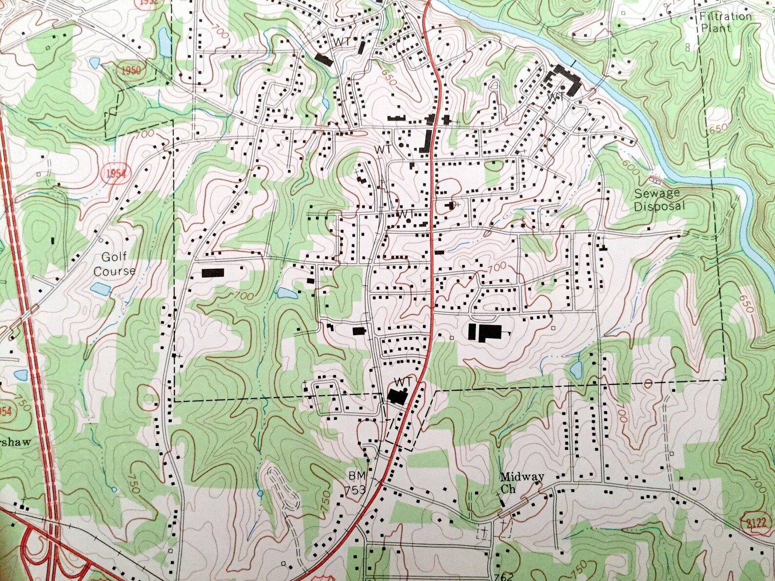 Antique Randleman North Carolina 1970 US Geological Survey Etsy