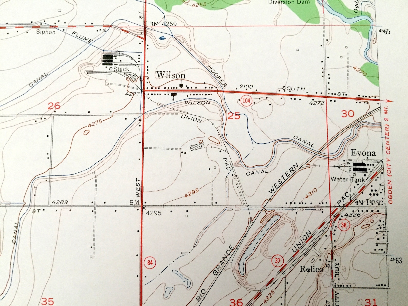 Antique Roy Utah 1955 US Geological Survey Topographic Map Etsy